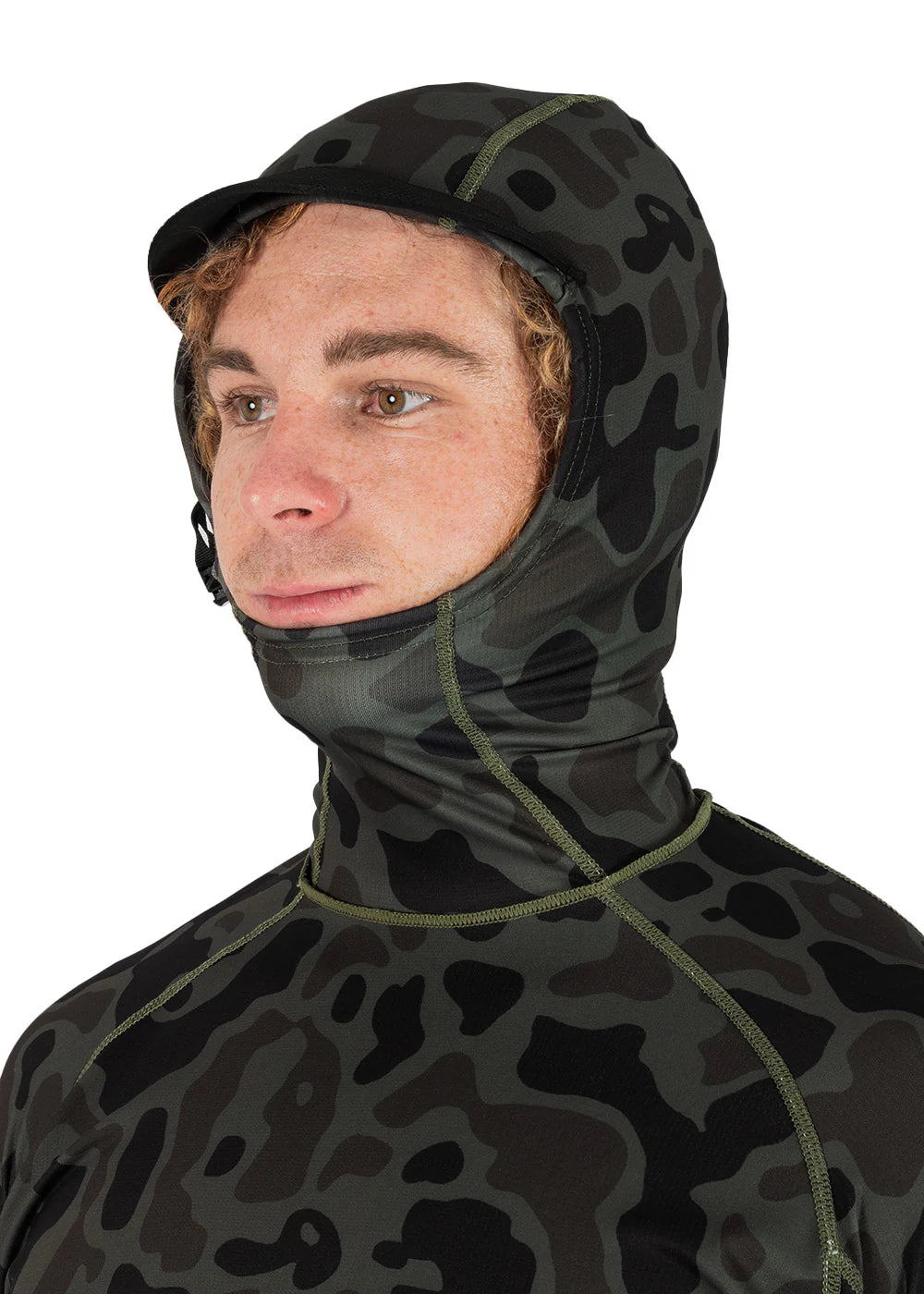 Warm Seas Eco Hooded LS Rash Guard CAM